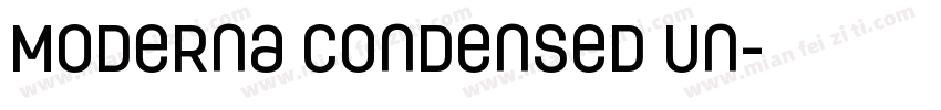 Moderna Condensed Un字体转换